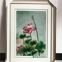 Suzhou embroidery finished product pure hand-embroidered 2-4 silk Boutique living room painting 1969 feverish finished product 064
