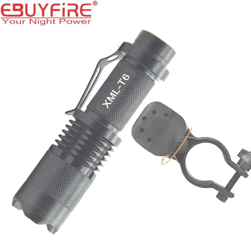 Top Bicycle bike light XM-L T6 2000Lm LED Zoomable 5-Mode mini Torch Waterproof 3.7v rechargeable By 18650 battery 0