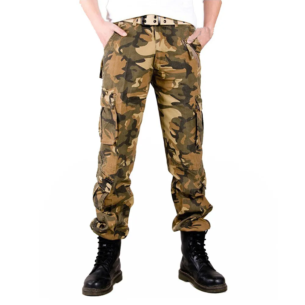 Мужские камуфляжные брюки с несколькими карманами в стиле милитари, большие размеры, 6 цветов, мужские треккинговые брюки, походные брюки WP107 - Цвет: K16 WP6056