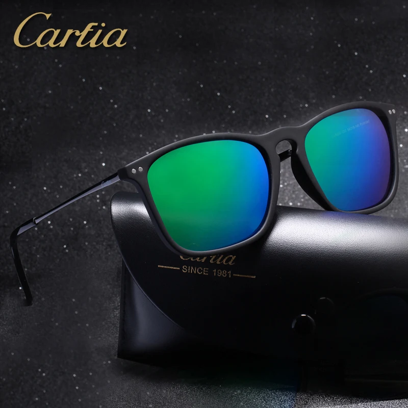

Carfia Mens Fashion Polarized Sunglasses Classic Square Sun Glasses For Men Women 2018 Designer Brand Accessories 100% UV400