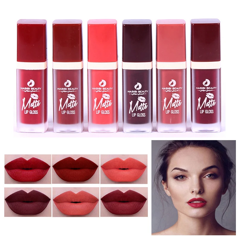 HABIBI BEAUTY Makeup Lipstick Set Lasting Moisture Matte Lip Gloss Set
