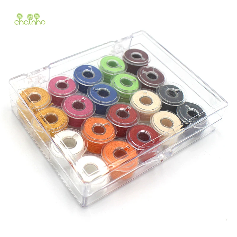 

Chainho,10 Color/20 pcs/box,Plastic Sewing Bobbins Spools With Thread,for Sewing Machine Thread/DIY Sewing Tools & Accessory