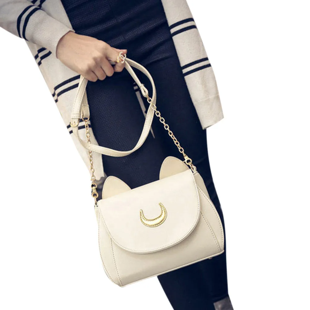 

Sailor Moon Shoulder Bag Women Ladies Fashion PU Leather High Capacity Portable Totes Travel Casual Crossbody Messenger Bags #I