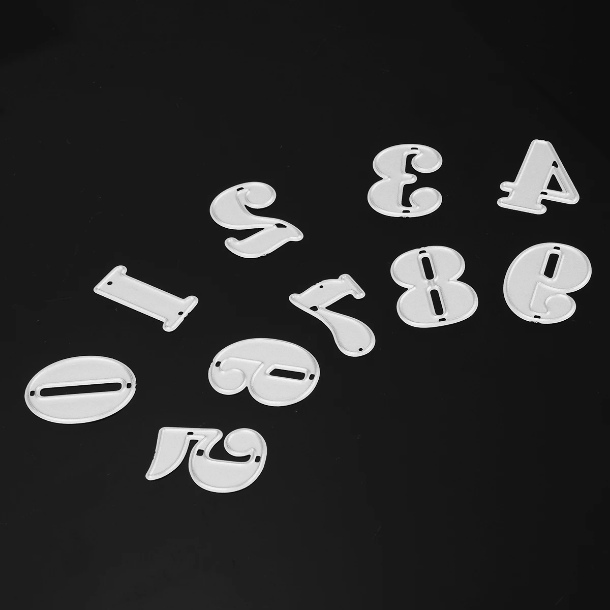 0-9 Numbers Cutting Die Set Carbon Steel Embossing Cutting Stencil Paper Cards Decorative Crafts Scrapbooking Template Mold
