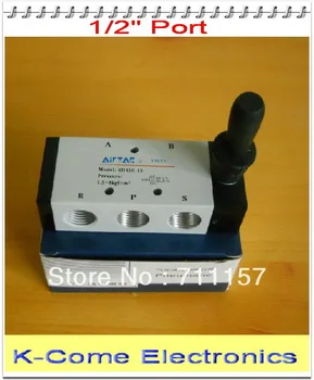 

EMS Free Shipping 1/2" 5 Way Solenoid ValvesHand Lever Operated Pneumatic Valve 4H410-15 G1/2 or 1/2BSP Manual Valve