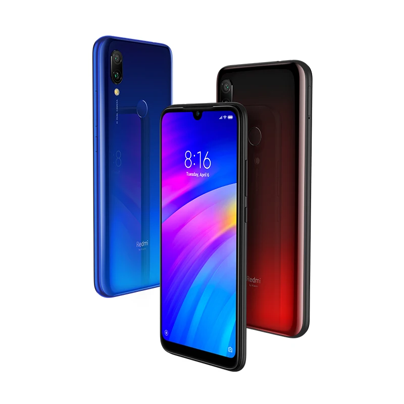 Дешево Мобильный телефон Xiaomi Redmi 7 с глобальной версией, 3 ГБ, 32 ГБ, Восьмиядерный процессор Snapdragon 632, 12 МП, AI, двойная камера, 6,26 дюйма, HD экран, 4000 мАч, CE...