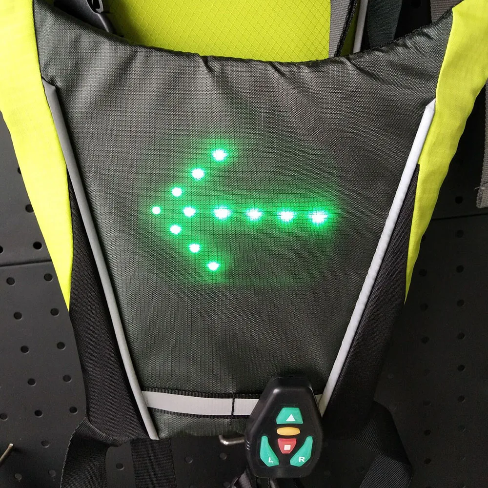الدراجات دراجة سترة Led اللاسلكي سلامة بدوره مصباح إشارة سترة ل دراجة ركوب ليلة تحذير ظهره نبراسا الدراجات دراجة سترة Led اللاسلكي سلامة بدوره مصباح إشارة سترة ل دراجة ركوب ليلة تحذير ظهره نبراسا
