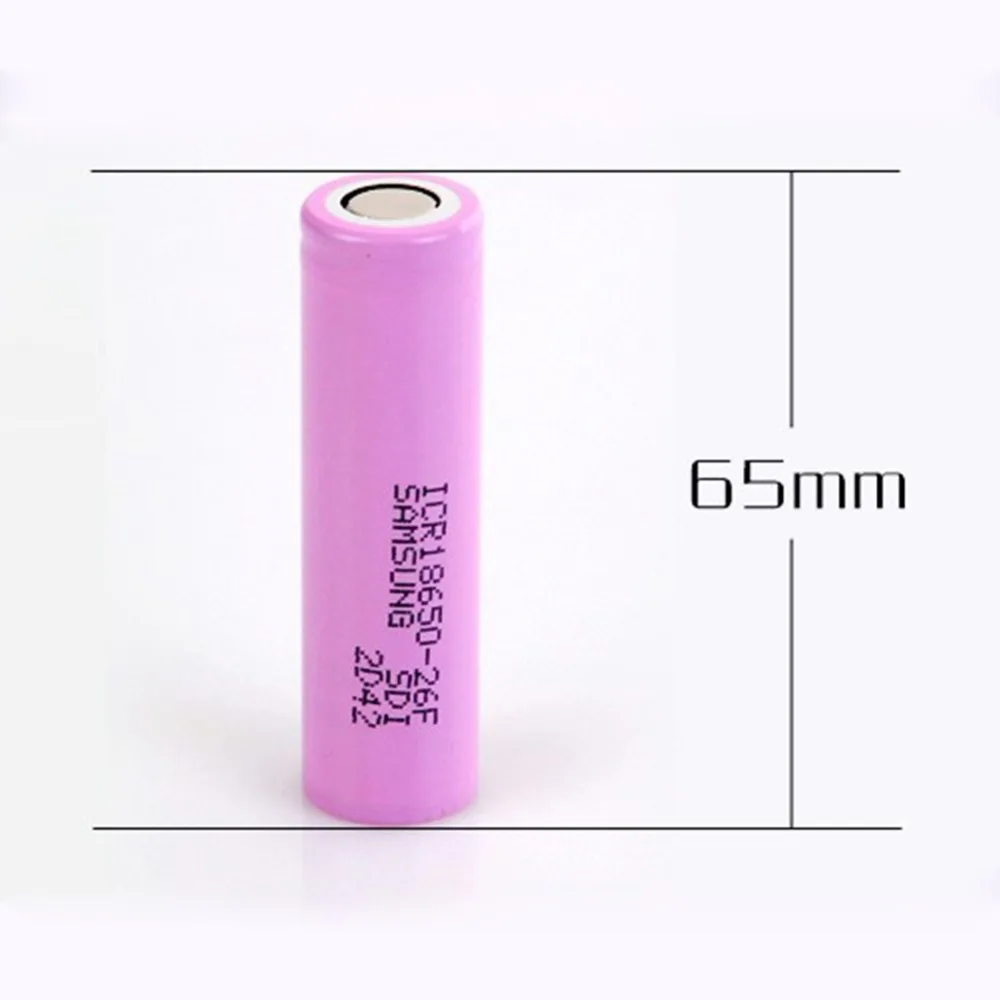 2/4/6/10 шт. Оригинальный 3 7 V 2600mAh для samsung 26F Перезаряжаемые ICR18650 Li Ion Батарея реальные