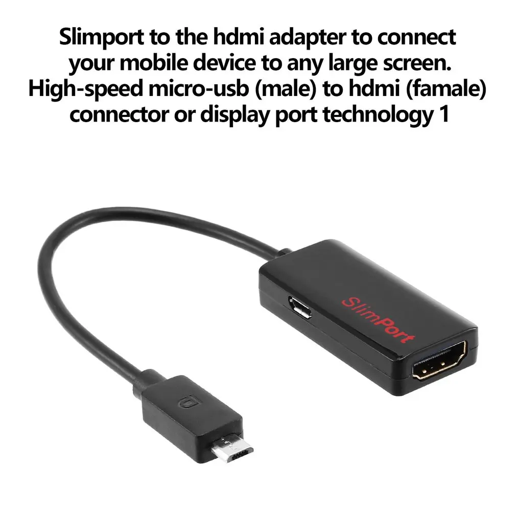 Micro USB HDMI адаптер SlimPort Micro USB 4K HDMI аудио видео кабель для смартфона планшеты