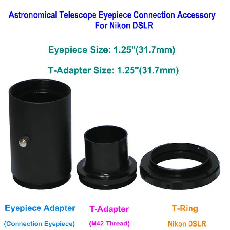 1.25" Projection Photography Camera Adapter Astronomical Telescope