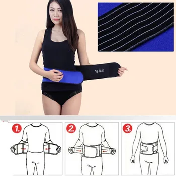

Hot Fashion Magnetic Therapy Waist Support Protection Spontaneous Tourmaline Heating Headache Belt Neck Massager Free Shipping