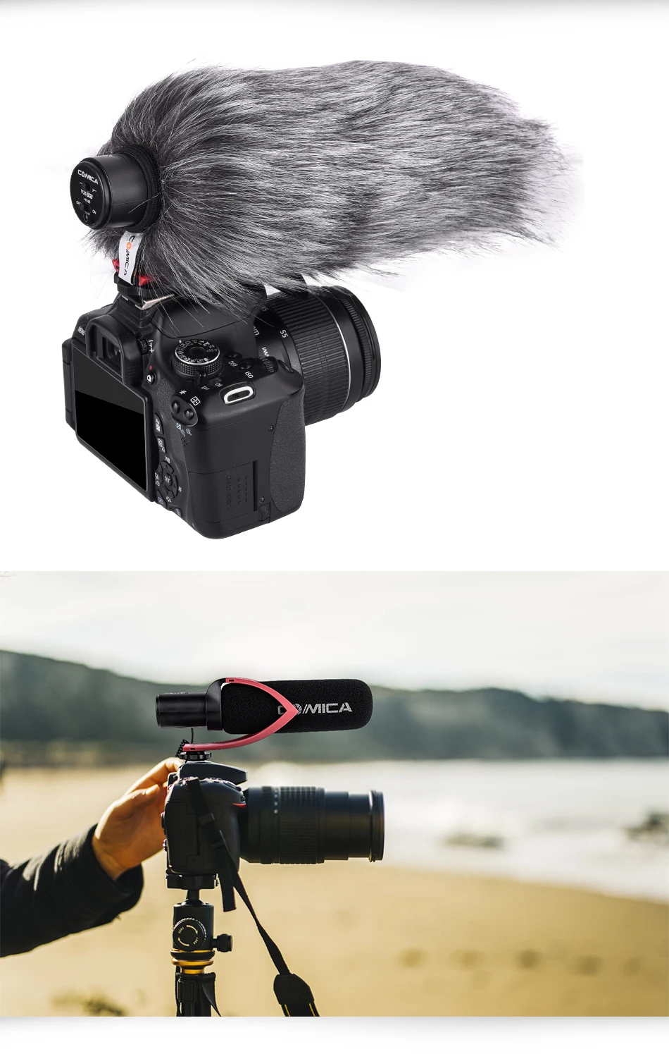 Comica CVM V30 PRO видео Студийный микрофон направленный конденсаторный Запись микрофон для Canon Nikon sony камера Студийный микрофон
