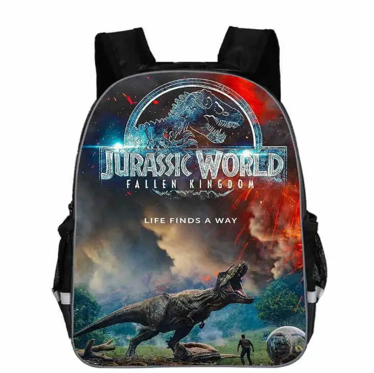 11-16 дюймов популярный рюкзак с принтом динозавра для детей с изображением животных, мир Юрского периода, сумки для девочек и мальчиков, детские школьные сумки - Цвет: photo color