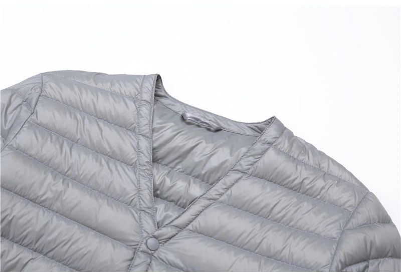 NewBang бренд Для мужчин пуховик ультра легкая зимняя куртка-пуховик Для мужчин тонкий ветрозащитный Портативный V шеи легкие пальто теплый