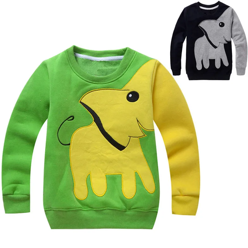 

Toddler Baby Girls Boys Clothes Elephant Long Sleeve Blouse Tops Sweater Shirt Modis Children's Sweater Hoodies For Children QC3