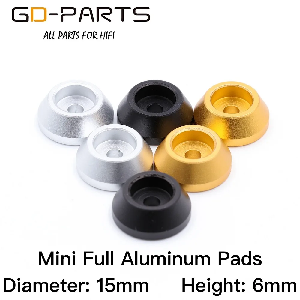GD PARTS 15x6mm Full Aluminum Isolation Pad Stand Foot Feet For Hifi
