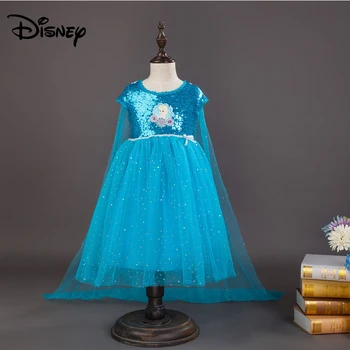 

Disney New Cotton Ice Romance Dress Ice Queen Aisha Sequin Princess Dress Child Birthday Dress