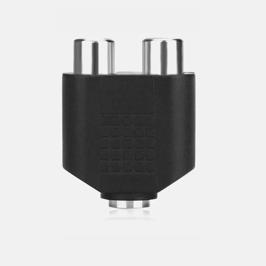 

3.5mm Jack to RCA Extender Jack Female to 2 RCA Female Audio Stereo Jack Connector Adapter Converter for Speaker Amplifier