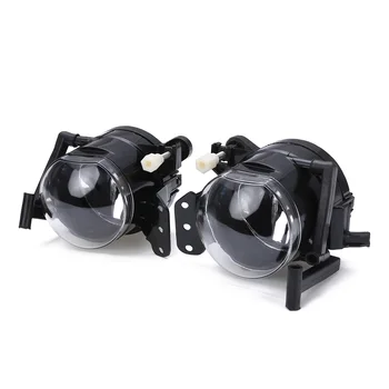 

2PCS New Arrival Black ABS Front Fog Light Lamp Housing Without Light Bulbs For BMW E60 E90 E63 E46 323i 325i 525i