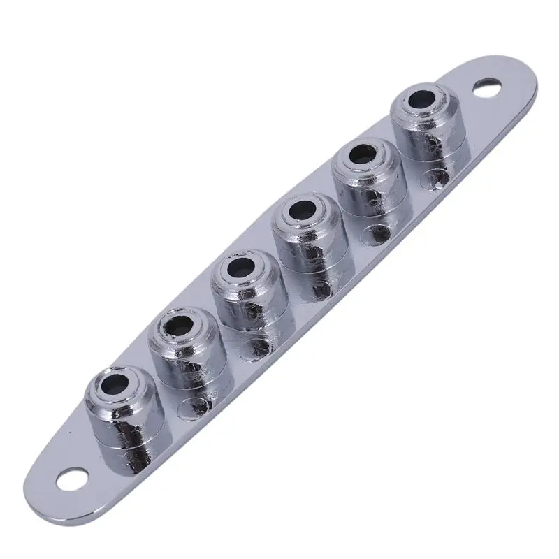 

1 Pcs Electric Guitar Bridge String Thru Body Ferrules Bushing Plate