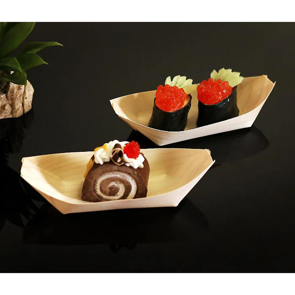 Premium Brown Disposable Paper Food Serving Tray for Fried Fish Chicken Fast Food and More, 50pcs/set, 3 Sizes to Choose