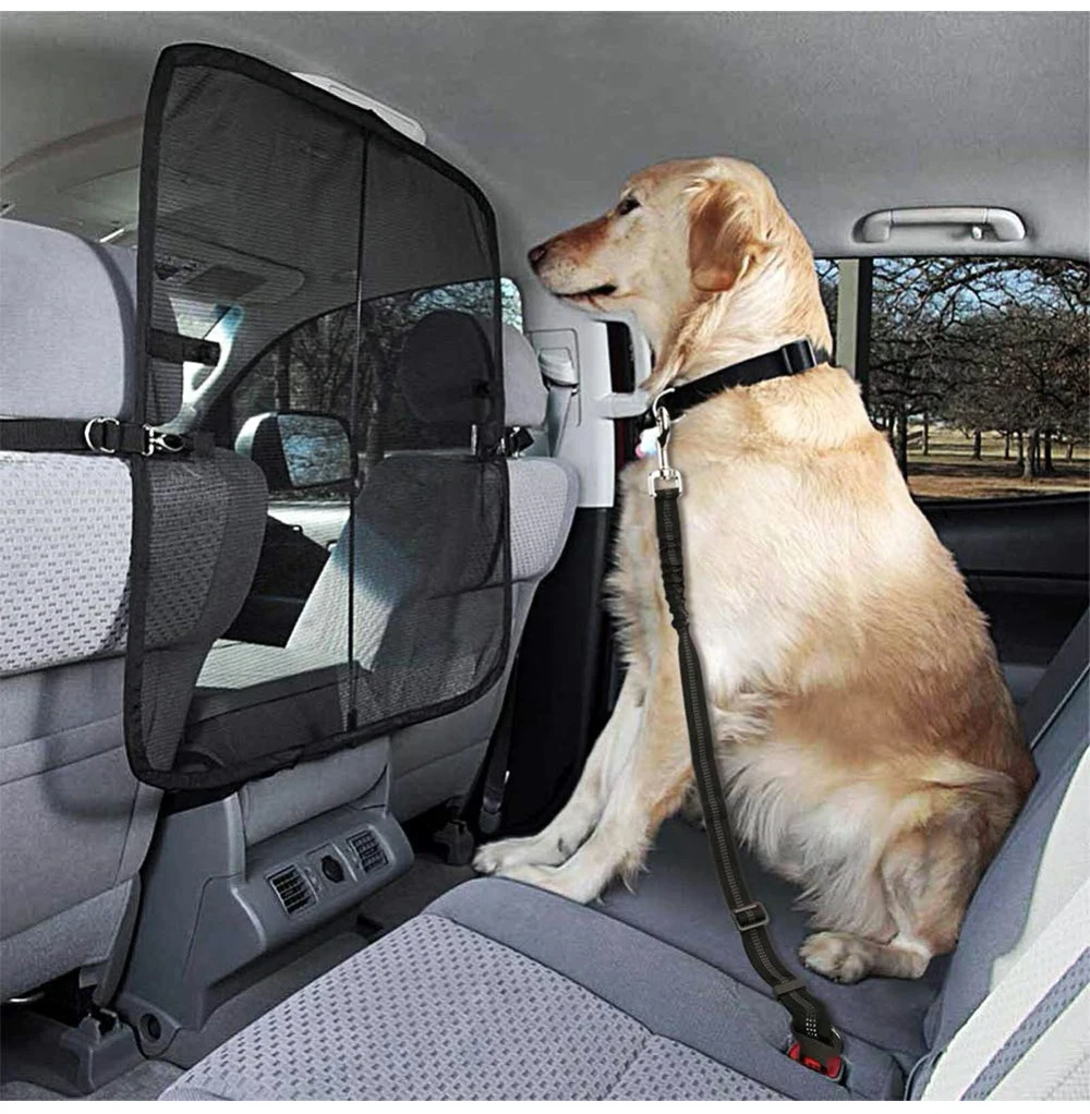 Модернизированный регулируемый ремень безопасности для собак собака авторемень безопасности ободок для собаки эластичный светоотражающий страховочный трос собака Товары для кошек
