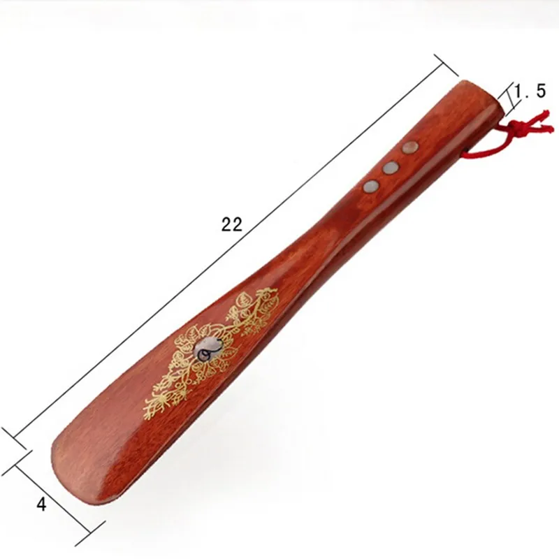 22 см деревянный рожок для обуви прочная ручка аксессуар(рожок для обуви) рожок для обуви инструмент для удаления палочки случайный цвет