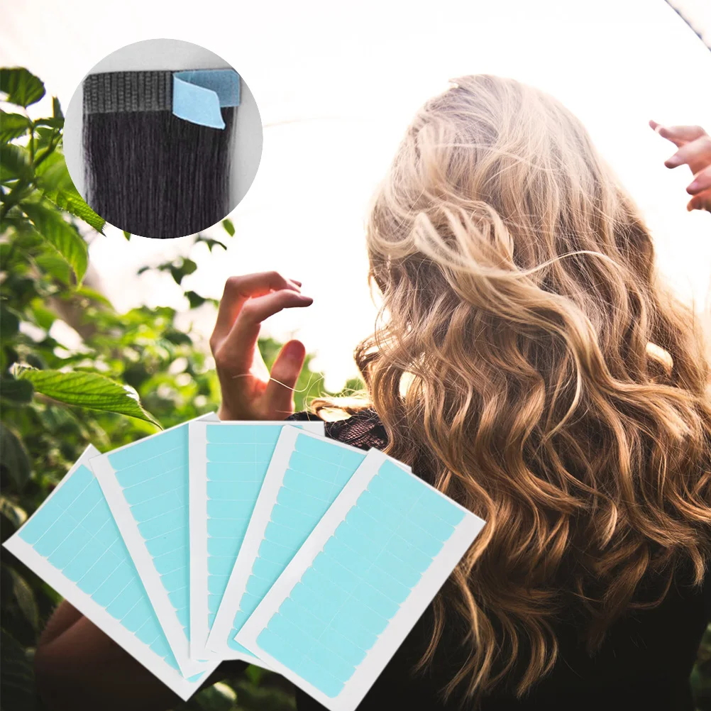 5Pcs Double-sided Adhesive Film Super Sticky Tape Seamless for Toupee Replacement Hair Extension Tool Extensions Accessories