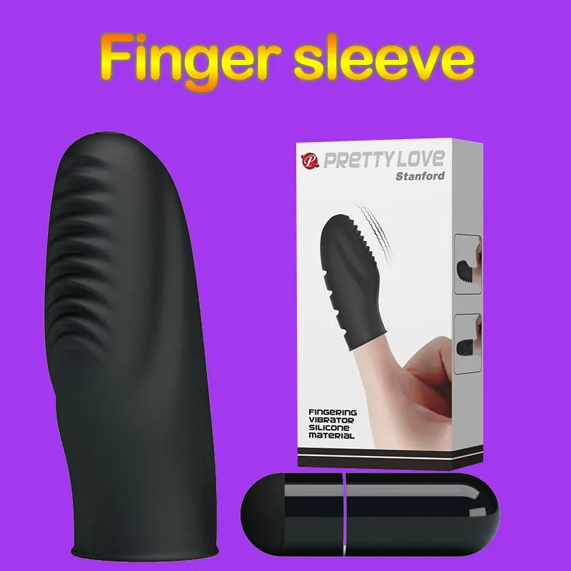 Vaginal massagerSilicone MasturbatorG point Finger Vibrator Rod Vaginal ClitStimulator Waterproof Finger Sets Sex Toys For Women