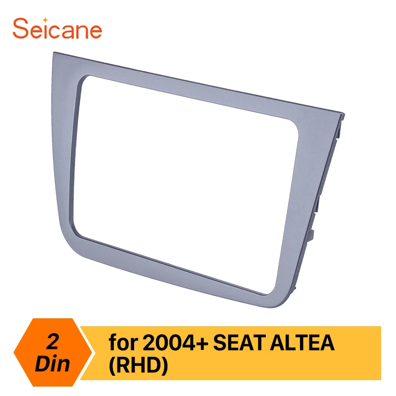 

Seicane 220*130mm Install Dash Bezel high quality Double Din Mount Kit Grey Color No gap Car Stereo Frame for SEAT ALTEA (RHD)