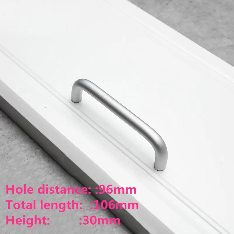 KK& FING европейские окислительные матовые ручки для шкафа дверные ручки из алюминиевого сплава кухонный шкаф тянет ящики тянет мебельное оборудование - Цвет: 8-96mm