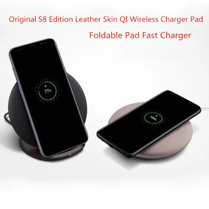 Дешево Оригинальный samsung S8 Qi Быстрое беспроводное зарядное устройство EP PG950 Galaxy S9 S10 Plus S7 edge Note 8 9 для iPhone 8 X XR XS MAX mate 20 pro