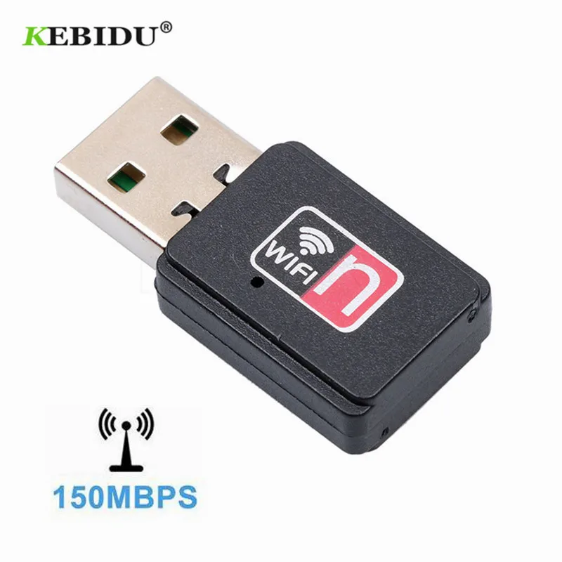 

KEBIDU 150Mbps Mini Wi-Fi Adapter USB WiFi Adapter For PC USB Ethernet WiFi Dongle 2.4G Network Card Antena Wi Fi Receiver