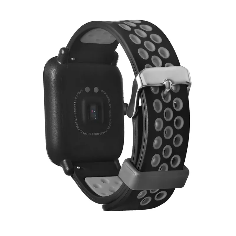 3 в 1 для Xiaomi Huami Amazfit Bip BIT ремешок кожаный Смарт часы двойной цвет силиконовые