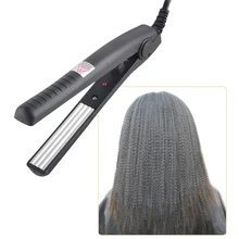 New Electric Hair Straightener straightening Corrugated Iron Hair Crimper Corn Plate Mini Ripple Corrugation Styling Tools