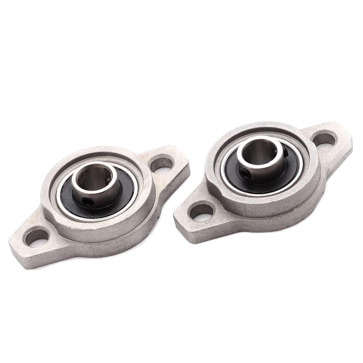 2pcs 10mm Boring KFL000 Zinc Alloy Flange Pillow Block Bearing Mounted Block Cast Housing Self-aligning Hardware Shafts