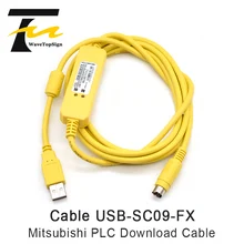 Mitsubishi FX1N/FX2N/FX1S/FX3U Series PLC Programming Cable Data Download Cable USB-SC09-FX