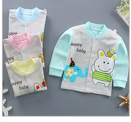 Детская приталенная рубашка детский хлопковый кардиган для мальчиков и девочек весенне-осеннее Детское пальто с длинными рукавами