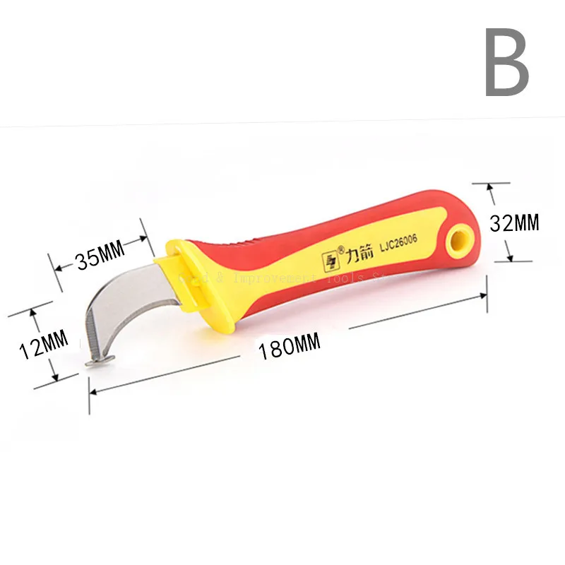 LIJIAN Cable Wire Stripper Knife Electrician Knife Stripping Hook Fixed Blade For Electrician Hand Tools Safety work Knives LIJIAN Cable Wire Stripper Knife Electrician Knife Stripping Hook Fixed Blade For Electrician Hand Tools Safety work Knives