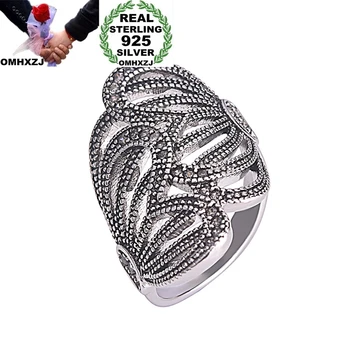 

OMHXZJ Wholesale European Fashion Hot Jewelry Woman Girl Party Birthday Wedding Gift Vintage Wide Wing Tai Silver Ring RR860