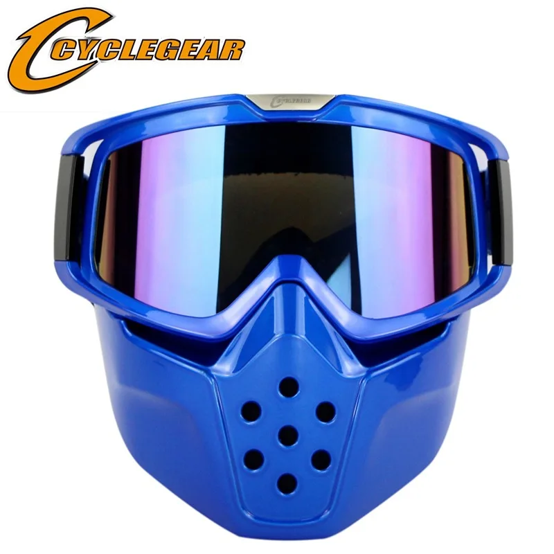 Image 2017 New Motorcycle Helmet Vintage Motocross Goggles Anti Fog Snowmobile Goggle Retro Helmet Mask Racing Sking Goggles Glasses
