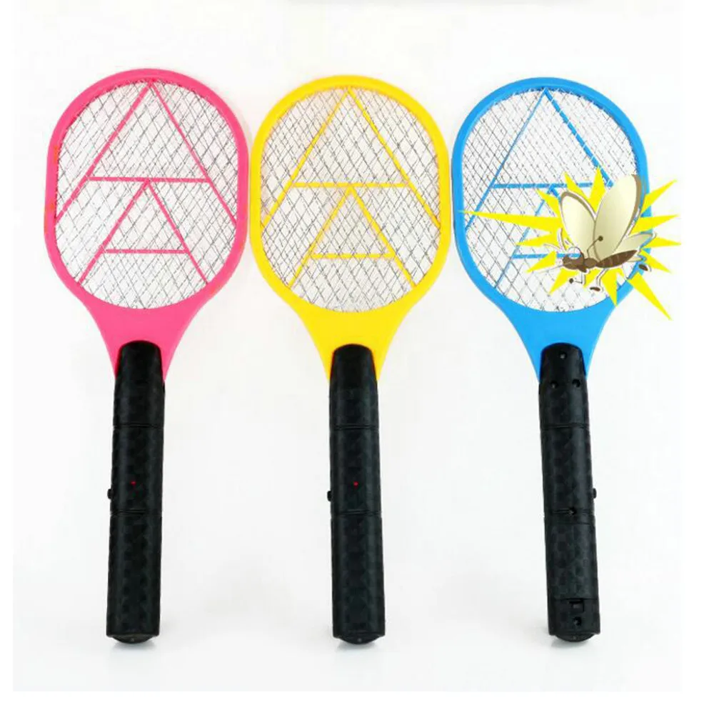 Электрическая ловушка для комаров пластиковая ручка цвет случайный электрическая ракетка для настольного тенниса ручные ракетки насекомых анти-москитные принадлежности# p18 - Цвет: random