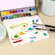 Волнистая имитация керамических палитр квадратная Акварельная легко чистить палитры лоток для художника акварель гуашь картина-раскраска