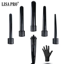 5 деталей, Сменные щипцы для завивки волос, керамический набор для завивки волос 09-32 мм, 5 в 1, щипцы для завивки волос, роликовый набор, устойчивые перчатки