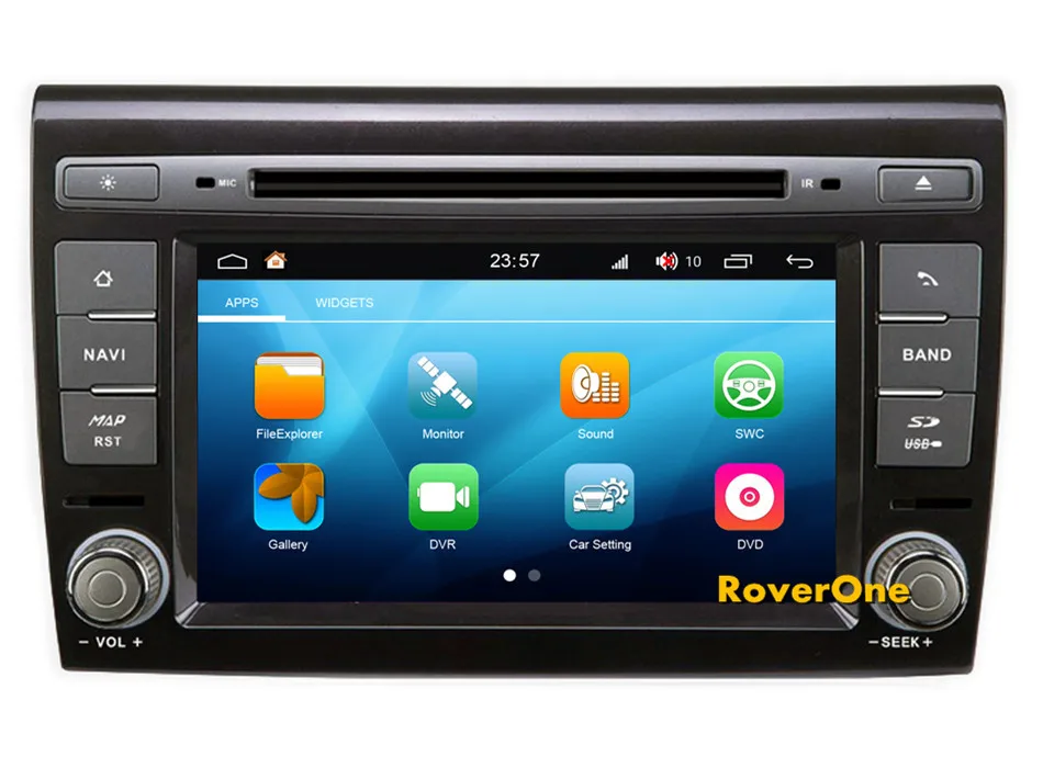 Discount RoverOne S200 Android 8.0 Car Multimedia Player For Fiat Bravo Autoradio DVD Radio Stereo GPS Navigation Sat Navi Bluetooth 3