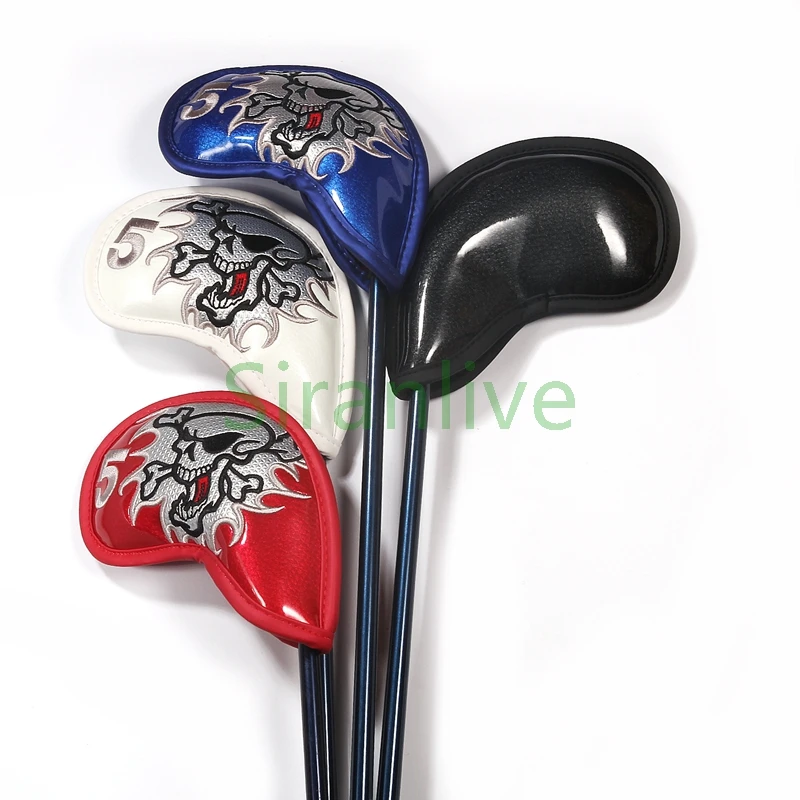 9pcs Iron Headcover Club Head Cover w/ Closure Smooth Surface Golf Putter 9pcs Iron Headcover Club Head Cover w/ Closure Smooth Surface Golf Putter