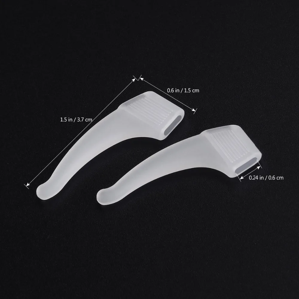 10PairsLot Soft Silicone Anti-slip Holder For Glasses Accessories Ear Hook Sport Eyeglass Temple Tip Sports Lock Grip Holders (6)