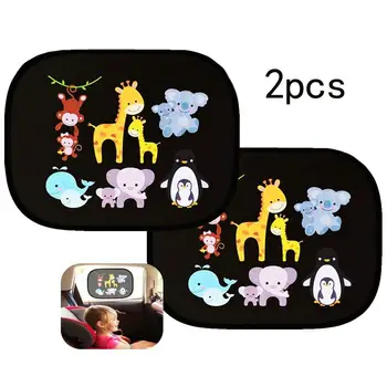 

2pcs/Set Car Side Window Sunshade Cartoon Patterned Auto Sun Shades Protector Foldable Car Cover For Baby Child Kids Car Styling