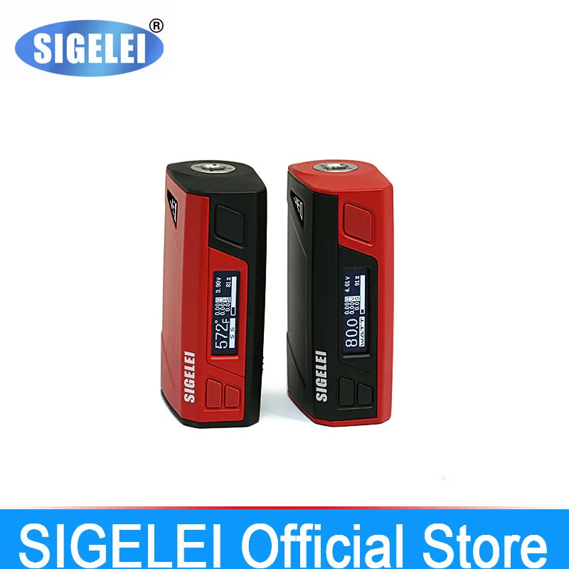 

Original SIGELEI e Electronic cigarette box mod With battery J80 vape 80W inside polymer 2000mAh battery