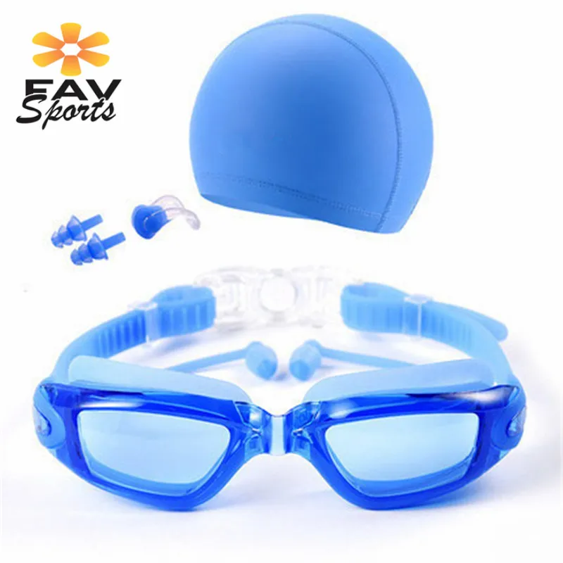 HD близорукость Плавание ming очки 3 шт./компл. Анти-туман Очки для плавания Профессиональный вогнуто-Выпуклое стекло, plongee Для женщин Для мужчин Плавание очки